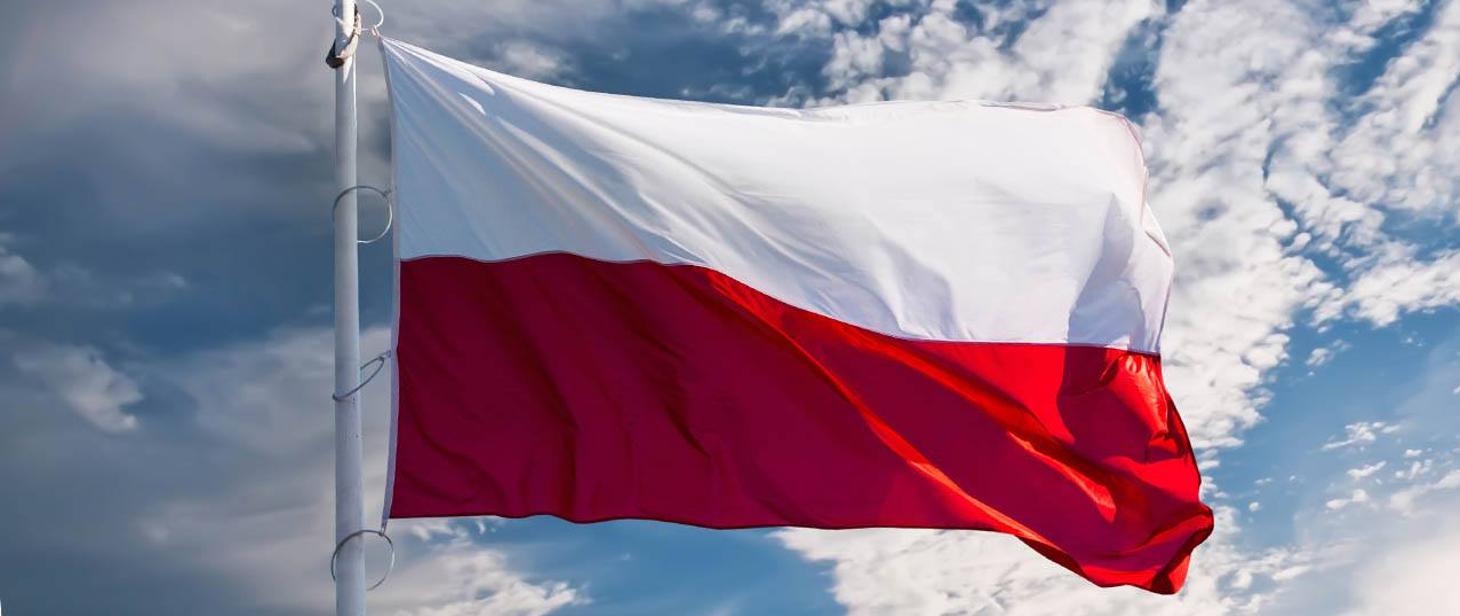 Biało-czerwona flaga Polski